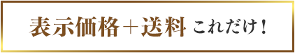 表示価格＋送料これだけ！