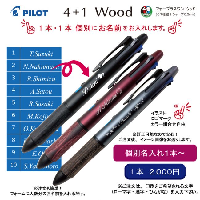 Pilot 4 + 1 Wood