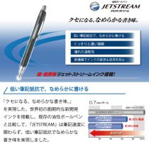 uni ジェットストリーム ラバーボディ 0.7mm【名入れボールペン】定価¥275(税込み）
