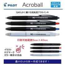 PILOT アクロボール 0.7mm カラーインク【名入れボールペン】定価¥165(税込み）